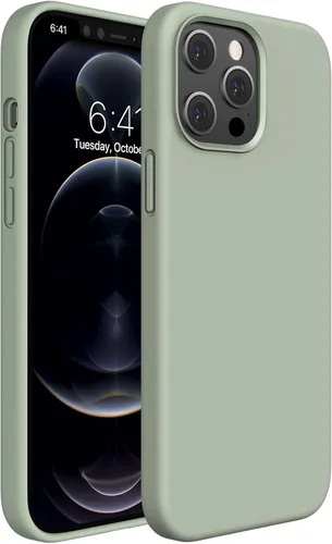 Miniatura 194 de Miracase Funda diseñada para iPhone 13, con protector de pantalla de vidrio templado, forro de microfibra suave antiarañazos, funda de goma