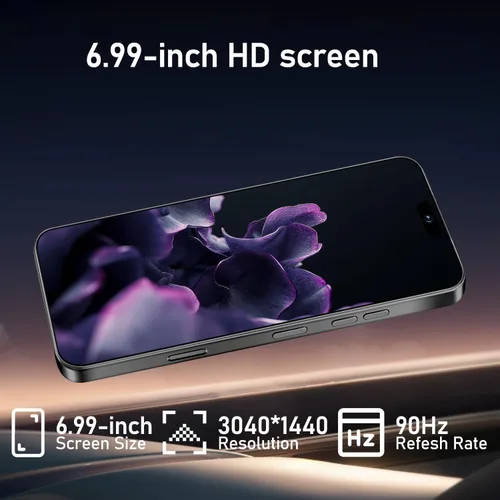 Miniatura 3 de Teléfono inteligente desbloqueado de 16pm: pantalla HD+ de 6.99", batería de larga duración de 7000mAh, almacenamiento masivo de 12GB+512GB, cámara