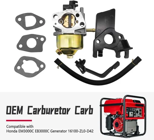 Miniatura 2 de Carburador 16100-ZL0-D42 compatible con generador Honda EM3000C EB3000C, repuesto para Huayi OEM Carb