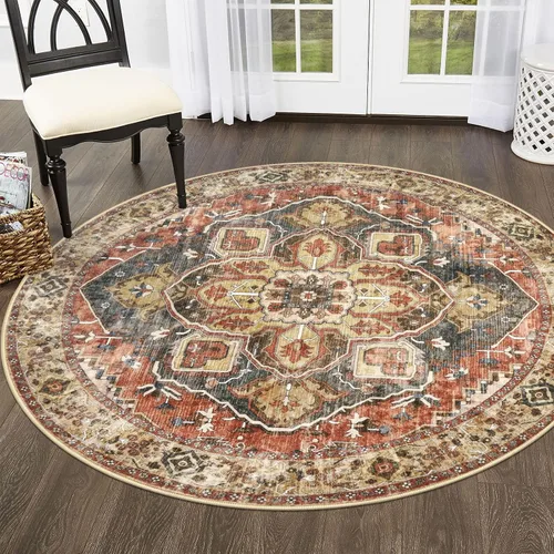 Miniatura 122 de SIILOOM Alfombra lavable de 2 x 3 pies, alfombra suave color taupe ceniza para entrada, tapete antideslizante para puerta de interior, tapete