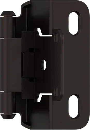 Miniatura 19 de Amerock BPR7540BB Bisagra de gabinete 1/2 pulg (13 mm) superpuesta de cierre automático de envoltura completa de latón pulido para puerta
