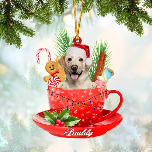 Miniatura 92 de Alaskan Malamute - Adorno acrílico personalizado para perro en taza, adorno de Navidad personalizado para perro 2023, decoración de árbol