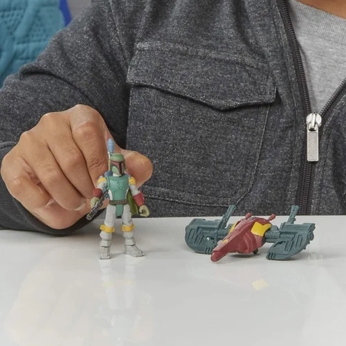 Miniatura 6 de STAR WARS Mission Fleet Gear Class Boba Fett Capture in the Clouds - Figura y vehículo a escala de 2.5 pulgadas, juguetes para niños a partir de 4