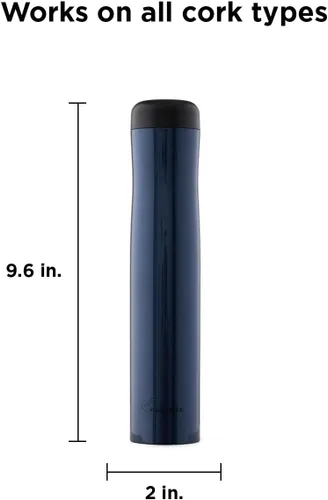 Miniatura 2 de Rabbit - Abrebotellas de Vino Eléctrico Automático con Sacacorchos, Recargable Azul marino