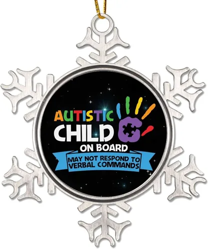 Miniatura 9 de Adornos de decoración de árbol, Comportamiento es comunicación, adornos para autismo, decoraciones de conciencia sobre el autismo, decoraciones