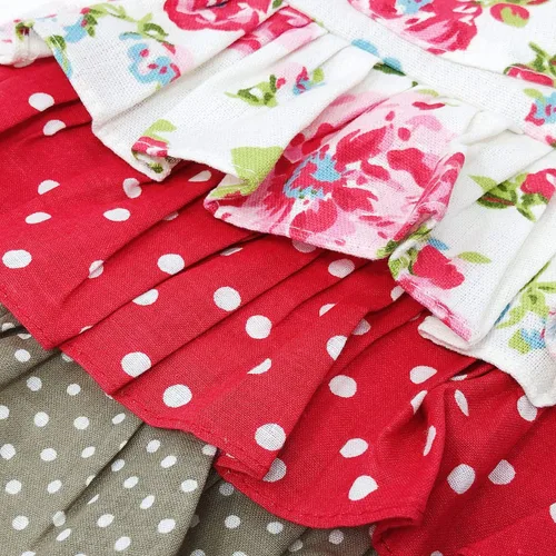 Miniatura 4 de Wrapables Delantal con volantes y rosas para madre e hija para hornear, cocinar y hacer manualidades, niño