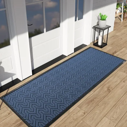 Miniatura 30 de Yimobra Alfombra para Puerta Delantera Exterior Entrada 29.5x17, Impermeable Resistente Alfombras Exteriores para Puerta Delantera, Alfombra
