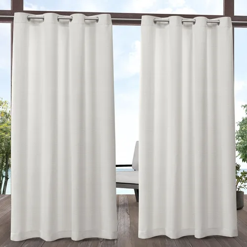 Miniatura 13 de Exclusive Home Aztec - Par de paneles de cortinas para interiores y exteriores con ojales, 54x96 pulgadas, Azure