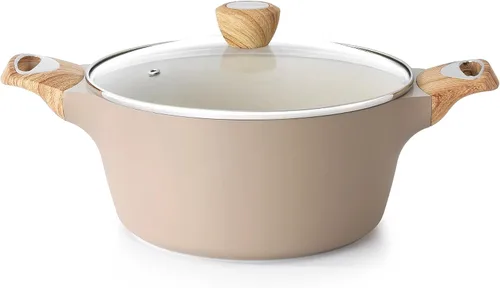 Miniatura 3 de SENSARTE Sartén antiadherente de cerámica, olla de sopa de 2.6 cuartos de galón, cacerola de cocina, sartenes antiadherentes para tortillas,