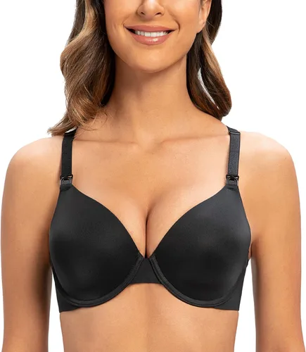 Miniatura 2 de MELENECA Brasier de lactancia materna de cobertura completa para mujer, soporte con aros, talla grande