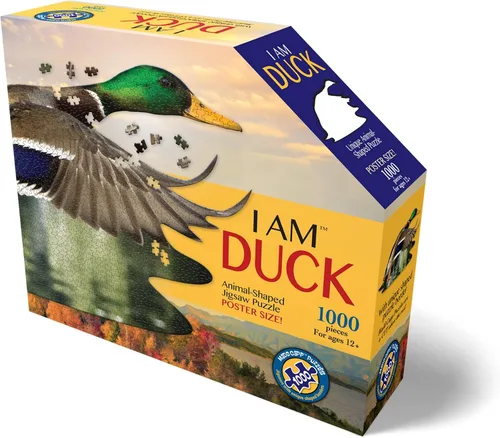 Miniatura 2 de Madd Capp Puzzles - I AM Duck - Rompecabezas de 1000 piezas con forma de animal, multicolor