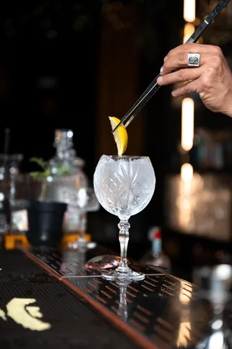 Miniatura 4 de Barski Copas de vino – Gin Tonic – Cóctel – Cupé – Copa – Juego de 6 vasos de cristal – Copas de globo bellamente diseñadas – Cada copa es de 18