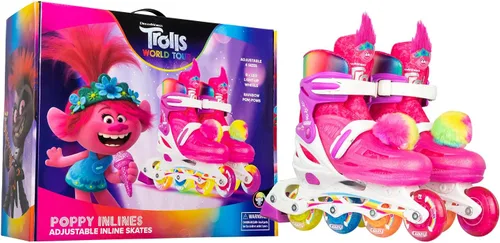 Miniatura 6 de Crazy Skates Trolls Size Adjustable Roller Skates - Featuring Poppy or Barb from Trolls