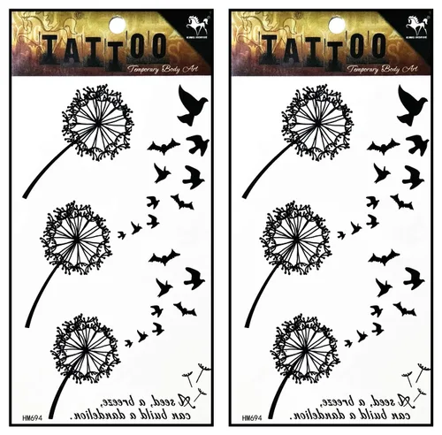 Miniatura 25 de Tatuajes 2 hojas de fantasía ángel águila pájaro alas temporales tatuajes adhesivos falsos cuerpo brazo pecho hombro tatuajes para adolescentes, 32.