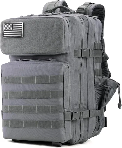 Miniatura 13 de gracedon Mochila Táctica Militar para Hombres y Mujeres, Mochila de Campamento del Ejército, Mochila de Asalto de 45L para Viajes, Senderismo (Negro)