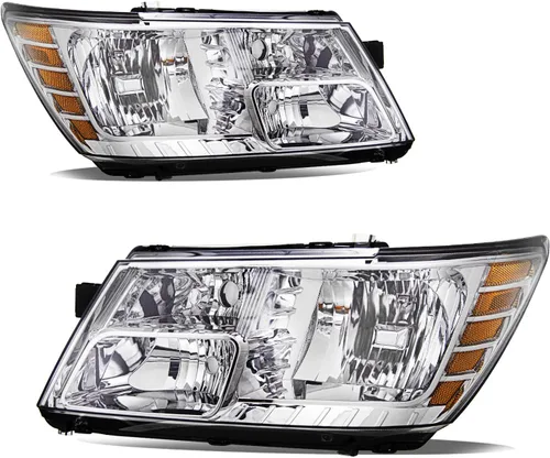 Miniatura 7 de JSBOYAT Conjunto de faros delanteros y luces traseras de repuesto para Dodge Journey 2009-2020, lado del conductor y del pasajero, carcasa negra