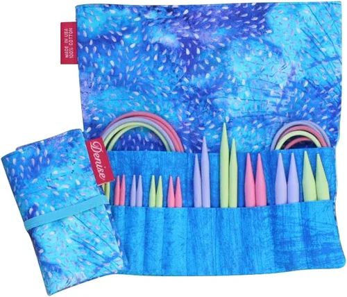 Miniatura 2 de Denise2Go - Agujas de tejer intercambiables, puntas cortas afiladas completas (US5-15) (Petals)