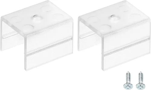 Miniatura 19 de MECCANIXITY Clips de montaje para luces de cuerda, accesorios de soporte de montaje de canal de pared para tira de neón LED de 0.315 in