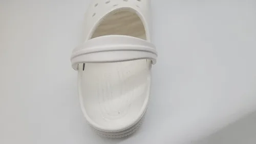 Miniatura 3 de Correa de talón de repuesto para Croc White Correa blanca de 9 pulgadas de largo, Blanco