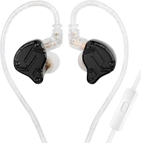 Miniatura 7 de KZ ZS10 Pro X - Auriculares para juegos, monitor intrauditivo KZ, monitor de oído mejorado 4BA 1DD con cable, auriculares IEM multicontrolador