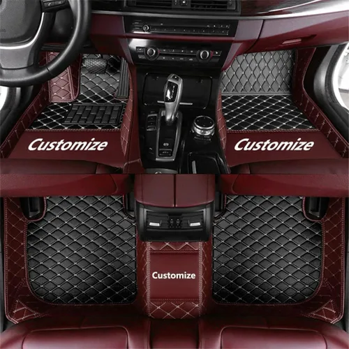 Miniatura 15 de Personaliza las alfombrillas de cuero de protección para todo tipo de clima para automóviles, SUV y camiones según el modelo automotriz (beige)