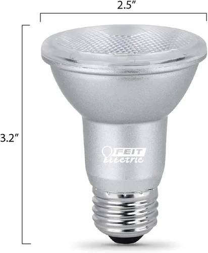 Miniatura 4 de Feit Electric Bombillas LED PAR20, equivalente a 50 W, bombillas regulables, blanco brillante de 3000 K, base E26, 90 CRI, 450 lúmenes, vida útil