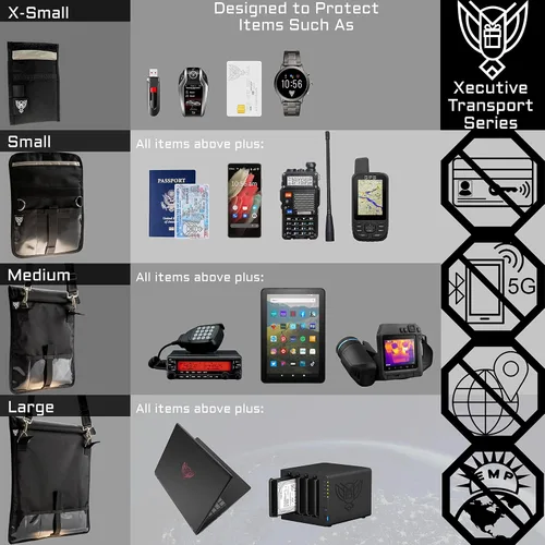 Miniatura 6 de Xtreme Sight Line ~ Xecutive Faraday Bolsa para Llaveros y Otros Pequeños Electrónicos (6" x 4") ~ Seguridad de Vehículos y Datos ~