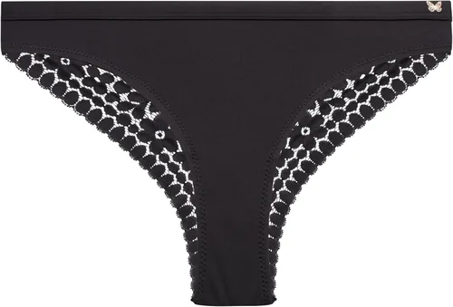 Miniatura 5 de Jessica Simpson Ropa interior para mujer - Paquete de 3 bragas Tanga de encaje de microfibra (S-XL)