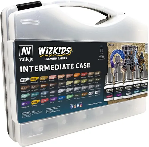 Miniatura 2 de Vallejo - Estuche intermedio Wizkids Juego de pintura acrílica profesional premium Colores, barnices y tintas de la gama de colores del juego
