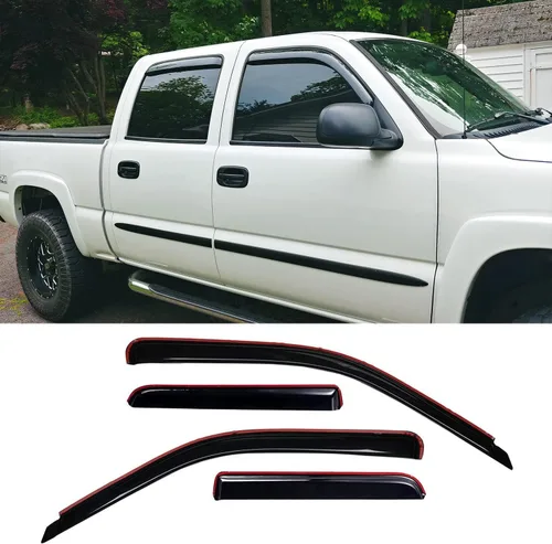 Miniatura 14 de Deflector de ventilación para visera lateral para Chevy Silverado/GMC Sierra 1500/2500HD/3500HD Crew Cab, Yukon XL/Suburban/Avalancha 2007-2014, 4