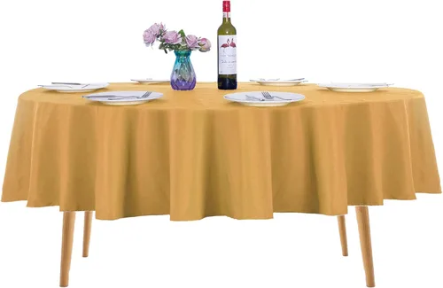 Miniatura 43 de Ascoza Paquete de 2 manteles rectangulares blancos de 60 x 84 pulgadas, tela de poliéster de 4 pies, para bodas, banquetes, restaurantes y fiestas