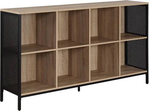Miniatura 12 de OSP Home Furnishings Ace Librero Contemporáneo Moderno de Almacenamiento con Estantes, 2 Estantes, Acabado Ozark Ash