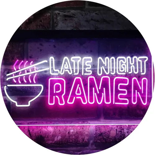 Miniatura 9 de ADVPRO Letrero de neón LED de doble color para ramen japonés de ramen, azul y rojo, 12 "x 8.5" st6s32-i3305-br