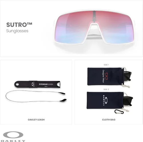 Miniatura 105 de Oakley Sutro OO9406 / OO9462 - Lentes de sol para hombre, kit de correa de accesorios, bolsa de microfibra