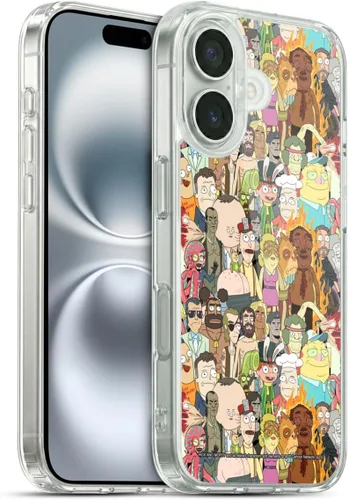 Miniatura 186 de Head Case Designs Funda de gel con licencia oficial de Rick and Morty Aliens Season 3 [protección de grado militar] compatible con Apple iPhone 12