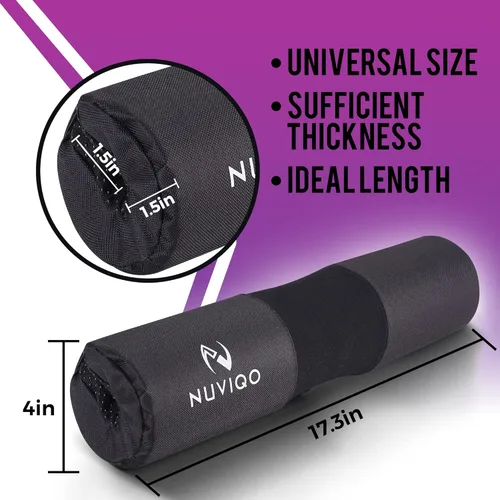 Miniatura 3 de Almohadilla para sentadillas con espuma gruesa y acolchado de nailon, almohadilla protectora para cuello y hombros que proporciona apoyo