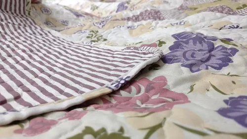Miniatura 6 de DaDa Bedding Cottage - Juego de colcha floral rosa malva – Colcha acolchada reversible ligera transpirable con fundas de almohada – Jardín