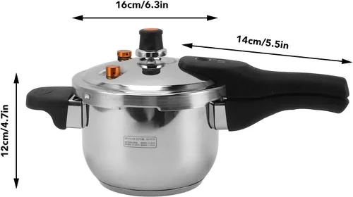 Miniatura 3 de Cocción a presión eficiente, calentamiento rápido válvulas de 6.3 in, olla a presión eléctrica de acero inoxidable 304 y plástico, para cocción