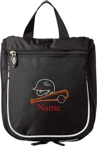 Miniatura 8 de Mato & Hash Neceser de béisbol, kit de afeitado personalizado para hombre, estuche de viaje colgante