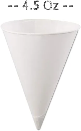 Miniatura 5 de Vasos desechables de papel blanco (paquete de 200-4.5 onzas) ecológicos, a prueba de fugas, ideales para eventos, enfriadores de agua, hidratación
