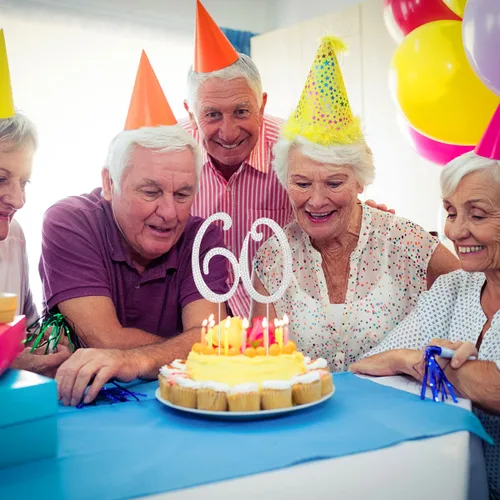 Miniatura 2 de Decoraciones de 60 cumpleaños para mujer, decoración para pastel de 60 años, decoración de pastel de 60 cumpleaños con diamantes de imitación 60