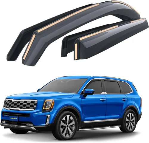 Miniatura 9 de Goodyear - Deflectores de ventana de canal irrompibles para Toyota Sienna 2011-2020, protectores para la lluvia, viseras para la ventana del auto