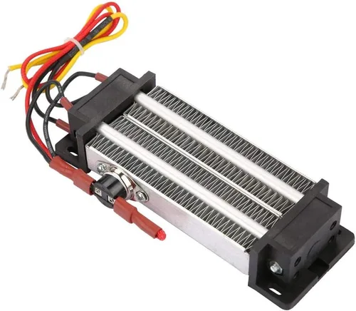Oumefar Calentador de aire de cerámica de 500 W, calentador de termostato aislado de calefacción de aire de cerámica, calentador eléctrico de 110 V