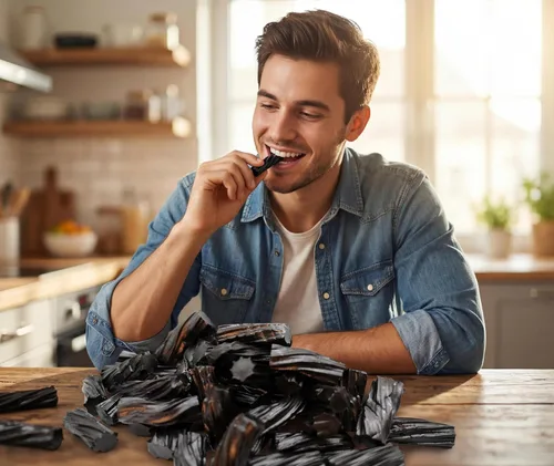 Miniatura 8 de Regaliz australiano negro – Caramelo masticable suave a granel de 1.5 libras – rico regalo gourmet hecho con extracto de regaliz real – perfecto
