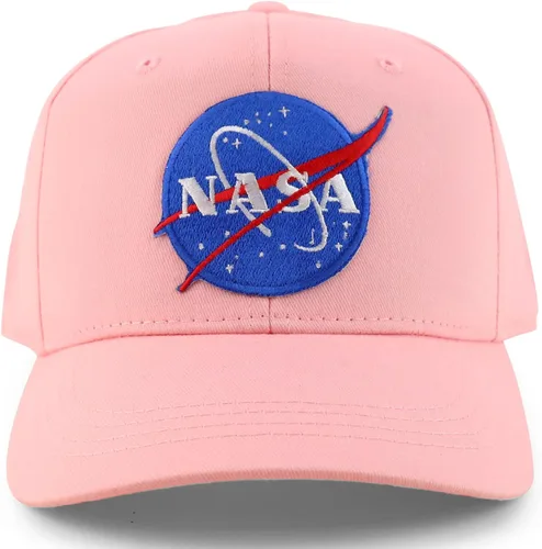Miniatura 2 de Gorra de béisbol estructurada de algodón tamaño juvenil con parche de la NASA de la NASA
