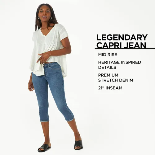 Miniatura 6 de Lee Legendary Capri Jean para mujer