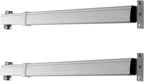 Miniatura 4 de Rod Desyne KSH-2036 - Barra de banda plana (juego de 2), 20-36 pulgadas, color blanco