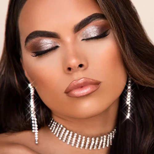 Miniatura 6 de Sombra de ojos con purpurina de metal fundido, sombra de ojos metálica para ojos, sombra de ojos con purpurina altamente pigmentada, libre
