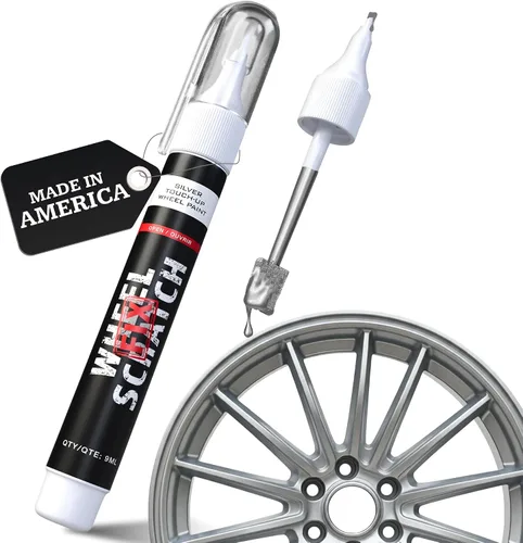Miniatura 16 de Wheel Scratch Fix - Kit de retoque de llantas rápido y fácil, colores universales (negro (brillo))