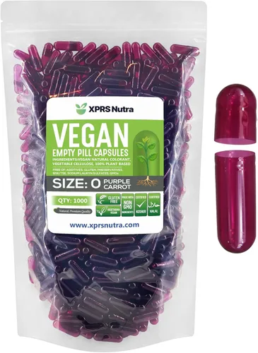 Miniatura 11 de XPRS Nutra Cápsulas vacías de tamaño 0 – 100 cápsulas veganas vacías transparentes – Píldora vegetariana – Llenado de cápsulas vegetales